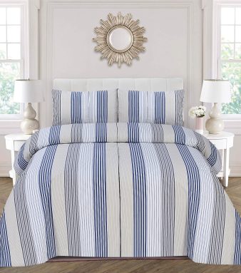 Double bedsheet- Wide Stripes