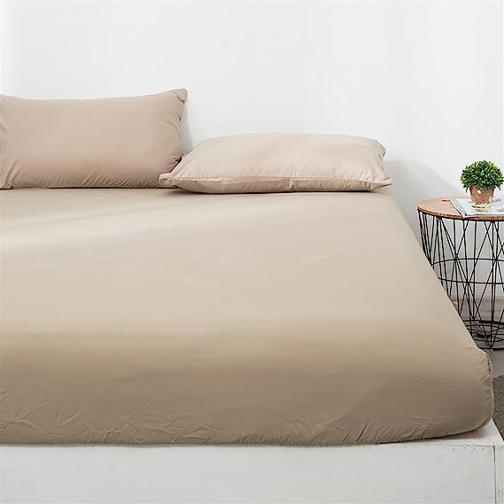 Fitted Sheet Set-Light Beige