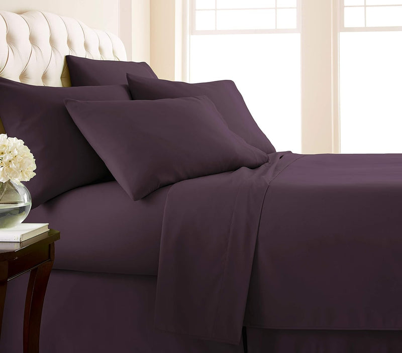 Fitted Sheet Set-Plum