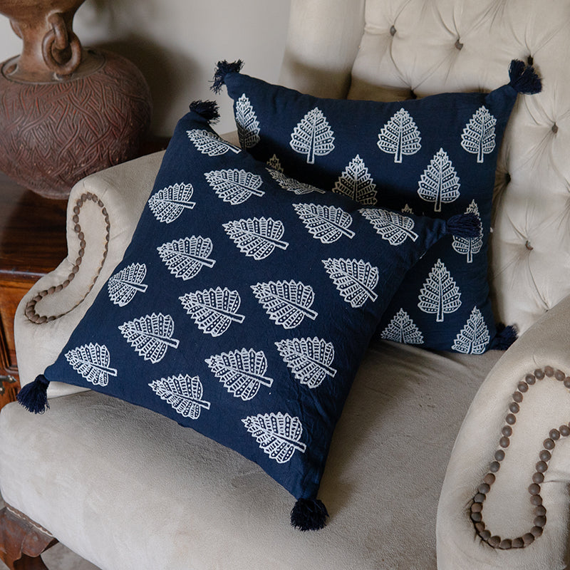 Ahan Hand Block Printed Ahan Hand Block Printed- 1 PC Cushion Cover