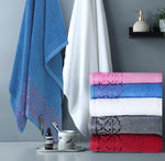 Calvin Klein Exclusive Towels 2 Pcs Set - Bath Towel (27 x 54 Inches) & Hand Towel (20 x 35 Inches) Calvin Klein Exclusive Towels 2 Pcs Set - Bath Towel (27 x 54 Inches) & Hand Towel (20 x 35 Inches)