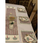 Date Trees Block Print set Date Trees Hand Block Printed Dining Set