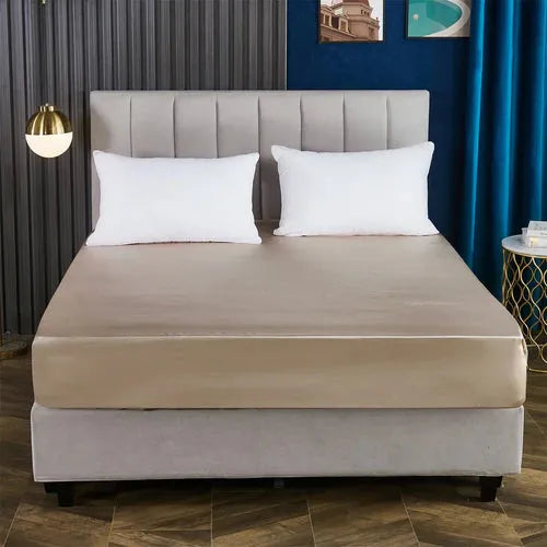 Shamoz Silk Fitted sheet ( Beige )