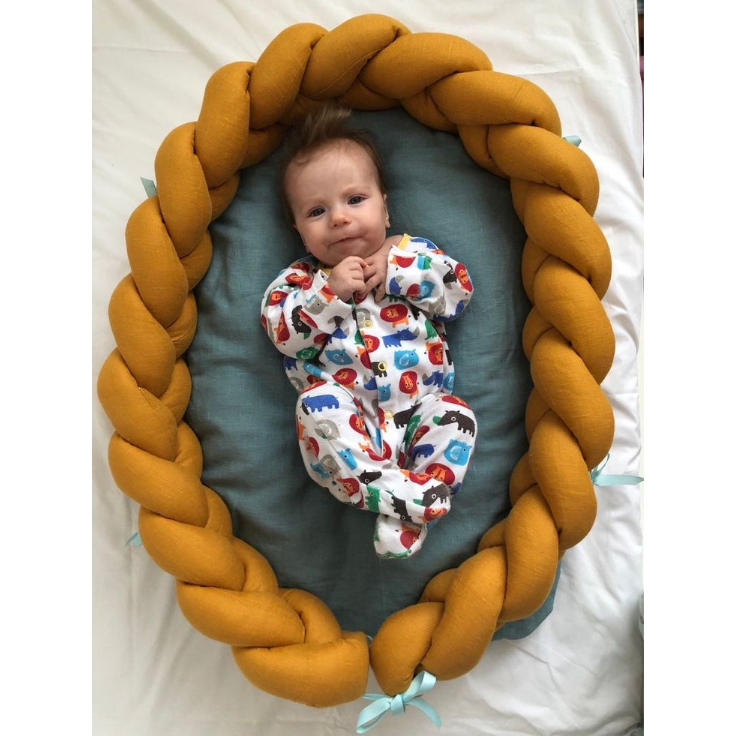Koala Baby Cloud Braided Nest Mustered ( Circular)