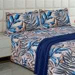 Double Bed Sheet-Feather Leaves