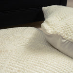 Coco Flower Off-White Floor Cushion Cover -1 Pc Crochet cushion