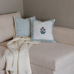 Zuri Hand Block Printed Cushion Zuri Hand Block Printed Cushion Covers-2 PC Set