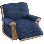 Sofa cover Navy Blue Ultra Recliner Sofa Cover Reversible