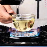 Heat Resistant Borosilicate Glass Tarka Spoon