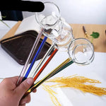 Heat Resistant Borosilicate Glass Tarka Spoon