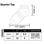 Men's Quarter Socks, White