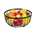 Metal-Wire-Fruit-Basket(Large Round Storage Baskets)