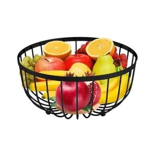 Metal-Wire-Fruit-Basket(Large Round Storage Baskets)