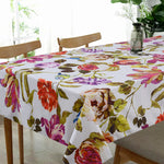 English Garden Ecru White Table Cover