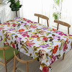 English Garden Ecru White Table Cover