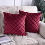 Velvet Pinch Pleated Cushion Covers
