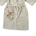 LAUREN'S SAGE STRIPE SLIPPERS