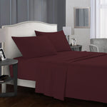 Fitted Sheet Set-Burgundy