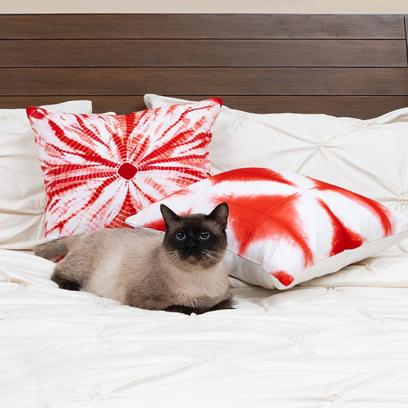Shibori Red -2 Pc Cushion Cover Set Tie & Dye