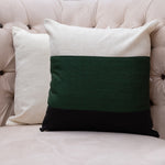Medow White,Green -2 Pc Jute Cushion Coverset