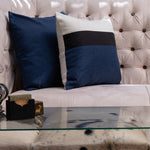 Blue Jute, Berry Blue -2 Pc Jute cushion Cover set