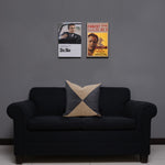 Duo Triangle(Black) Cushion Cover