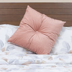 Angela Pink velvet throw cushion