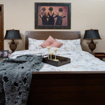 Deal 06 (Honey Comb Crochet Throw,Honey comb Grey cushion pair -2 Pc Crochet cushion Covers)