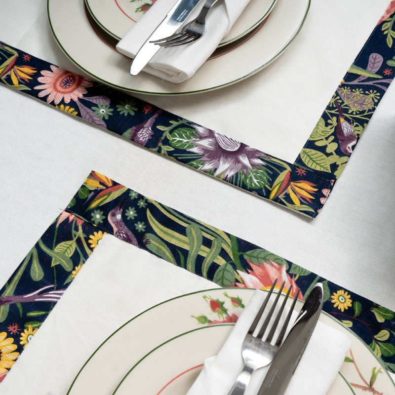 Southern Bloom Navy Dining Set