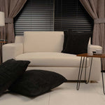 Coco Black Floor cushion Cover -1 Pc Crochet cushion