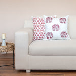Dancing Elephants Red Cushion Dancing Elephants Red Cushion Cover-2 PC Set