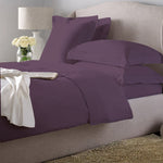 Dark Purple Dyed Satin Bed Set Dark Purple Dyed Satin Bed Set