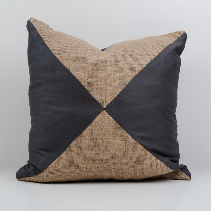 Duo Triangle(Black) Cushion Cover