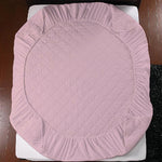 Quilted Waterproof Rose Pink Mattress Protector