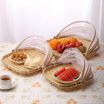 Food Tent Basket With Mesh Net Cover Square Food Tent Basket With Mesh Net Cover Square