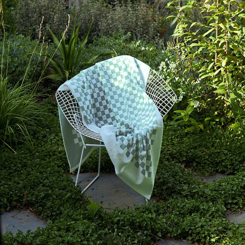 GREEN VELOUR TOWEL - (40x70 inches) GREEN VELOUR TOWEL - (40x70 inches)