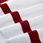 Opulence Cotton Satin luxury American style Wine Red