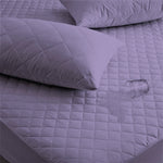 Quilted Waterproof Lilac Mattress Protector