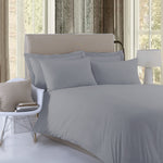 Grey Dyed Satin Bed Set