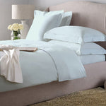 Light Mint-Dyed Satin Duvet Bed Set