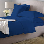 Royle Blue Dyed satin Bed Set
