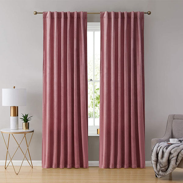 Velvet Curtain Pink