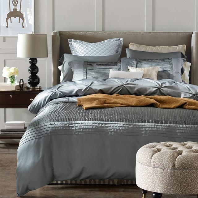 Luxury Bridal Bedding Set-Grey