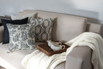 Amelia Hand Knitted Crochet Throw with Tassels-White