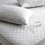 Quilted Waterproof White Mattress Protector