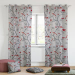 2 PC Curtain Panels-Toulouse Red