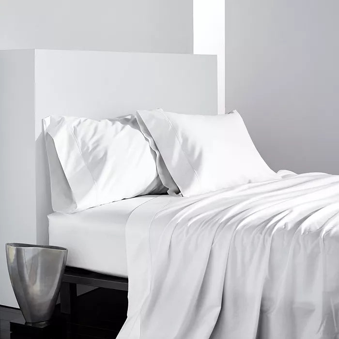 Fitted Sheet Set- White 300 Shamoz Silk