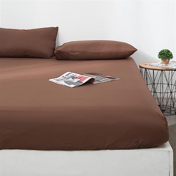 Fitted Sheet Set-Brown