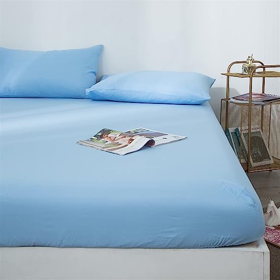 Fitted Sheet Set-SKY Blue