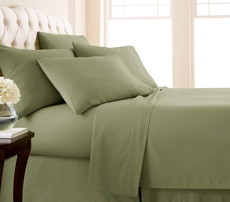 Fitted Sheet Set-Sage Green